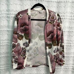 Vintage Floral Jacket - Pink and Cream